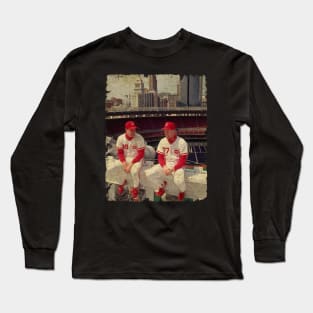 Rob Dibble and Norm Charlton in Cincinnati Reds Long Sleeve T-Shirt